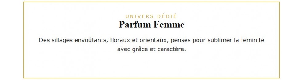 Parfum femme