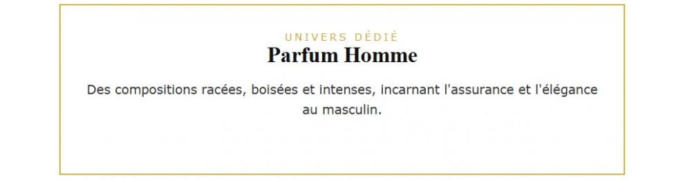 Parfum homme 